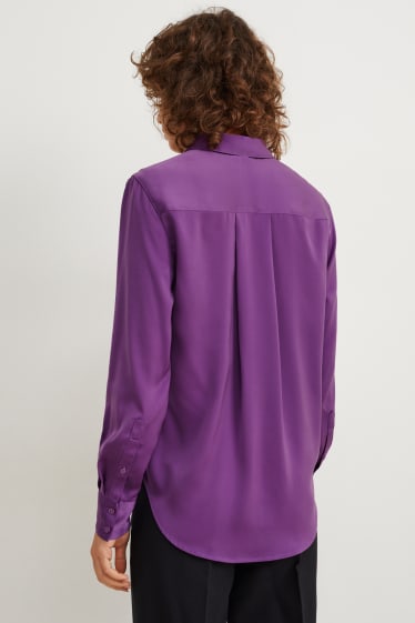 Dona - Brusa de setí - violeta