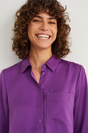 Dona - Brusa de setí - violeta