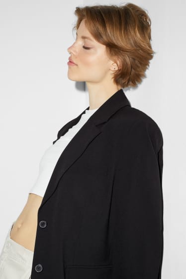 Tieners & jongvolwassenen - CLOCKHOUSE - oversized blazer - zwart