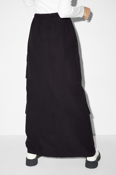 Teens & young adults - CLOCKHOUSE - cargo skirt - black