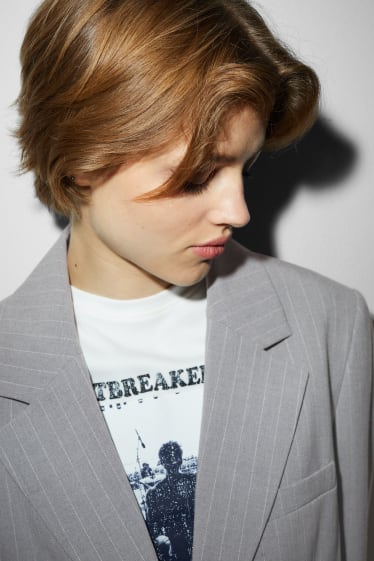 Damen - CLOCKHOUSE - Oversized-Blazer - grau