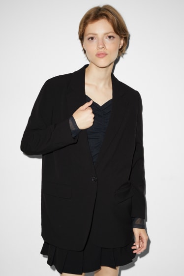 Women - CLOCKHOUSE - blazer - relaxed fit - black