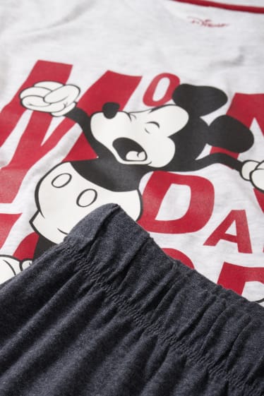 Femmes - Pyjama - Mickey Mouse - gris clair chiné