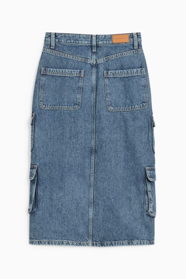 Dospívající a mladí - CLOCKHOUSE - džínová sukně - džíny - světle modré