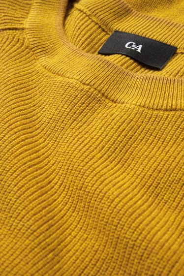 Men - Jumper - mustard yellow