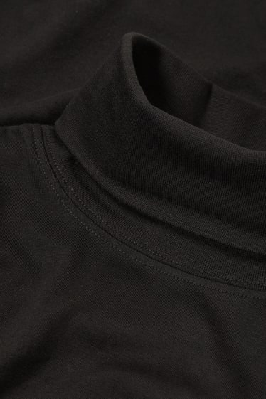 Herren - Rollkragenshirt - schwarz