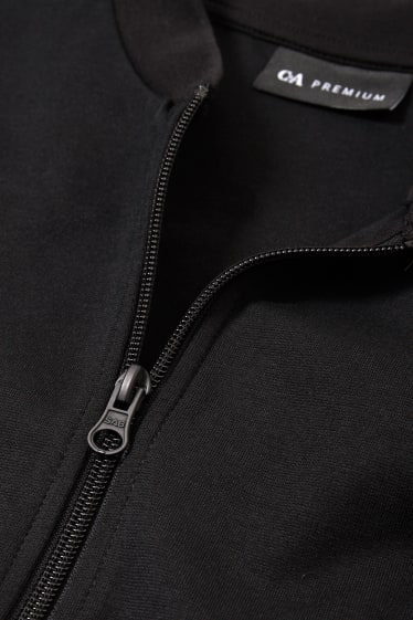 Hommes - Sweat zippé - noir