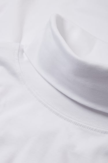 Uomo - Maglia con collo a dolcevita - bianco