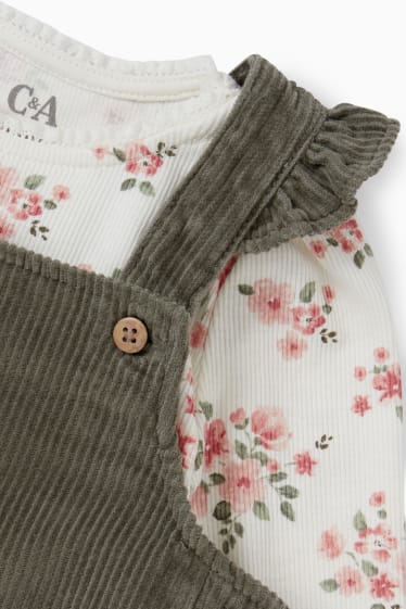 Bébés filles - Ensemble bébé - 2 pièces - vert / blanc crème
