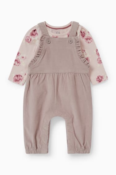 Bébés filles - Ensemble pour nouveau-né - 2 pièces - beige