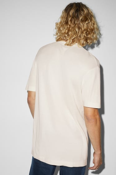 Uomo - T-shirt - bianco crema