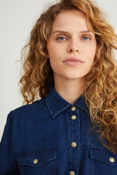 Donna - Camicia di jeans - jeans blu