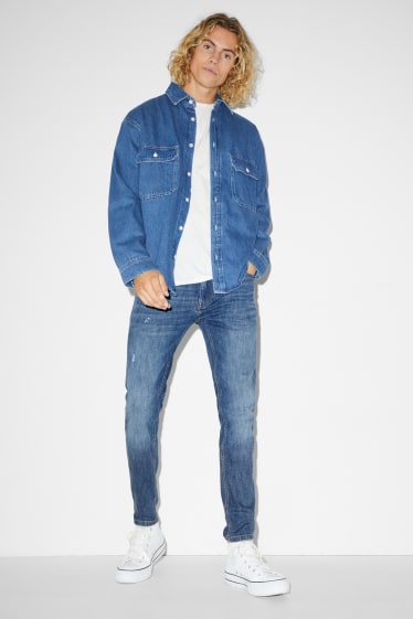 Hommes - Skinny jean - LYCRA® - jean bleu