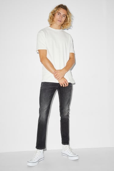 Home - Skinny jeans - LYCRA® - texà gris fosc