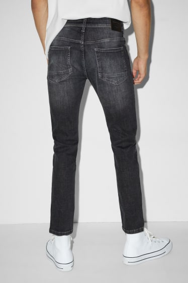 Bărbați - Skinny jeans - LYCRA® - denim-gri închis