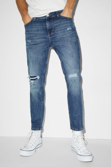Home - Carrot jeans - texà blau