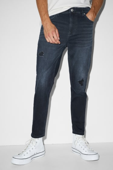 Home - Carrot jeans - texà blau fosc