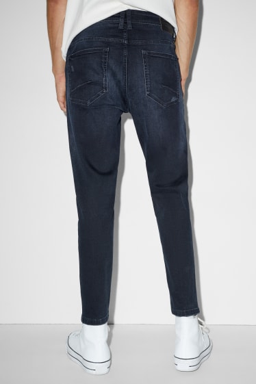 Men - Carrot jeans - denim-dark blue