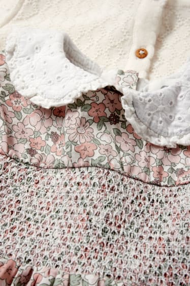 Babys - Baby-Outfit - 2 teilig - cremeweiß