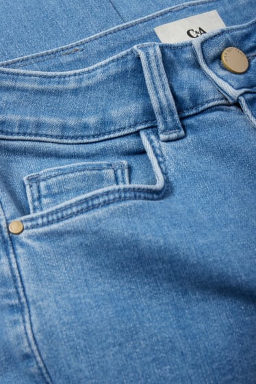 Femmes - Straight jean - high waist - jean bleu clair