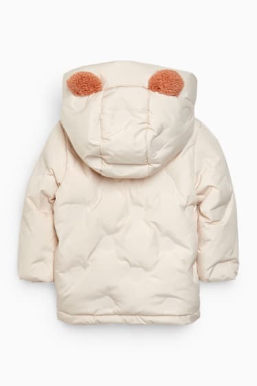 Babies - Baby jacket with hood - light beige
