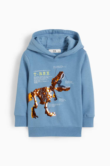 Children - Dinosaur - hoodie - blue