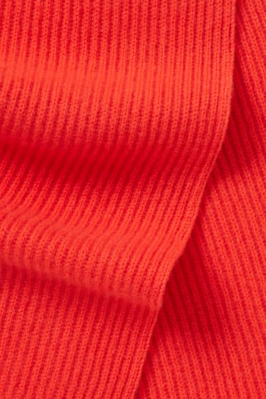 Herren - Kaschmir-Schal - dunkelorange