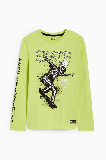 Kinderen: jongens - Longsleeve - lichtgroen