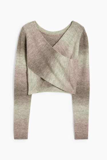 Teens & Twens - CLOCKHOUSE - Crop Pullover - grau