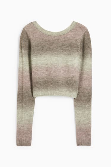 Teens & Twens - CLOCKHOUSE - Crop Pullover - grau