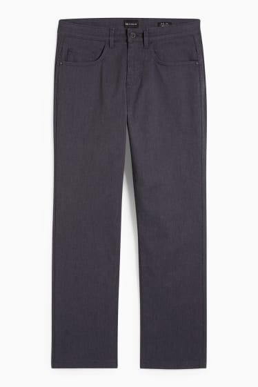 Hommes - Pantalon - regular fit - jean gris foncé