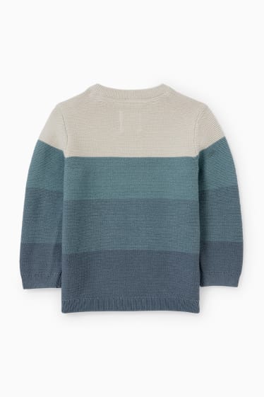 Baby Buben - Baby-Pullover - grün / beige