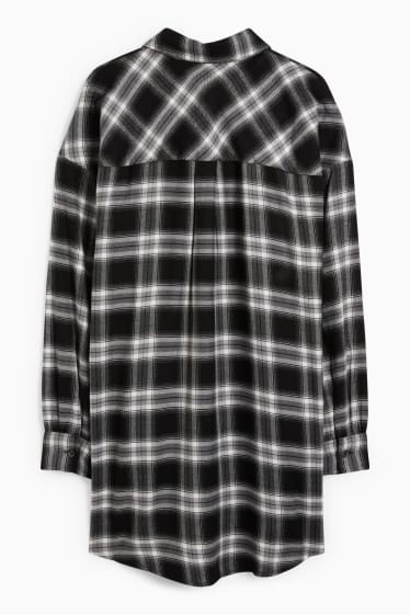 Donna - CLOCKHOUSE - blusa di flanella - a quadretti - nero