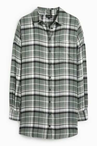 Damen - CLOCKHOUSE - Flanellbluse - kariert - grün