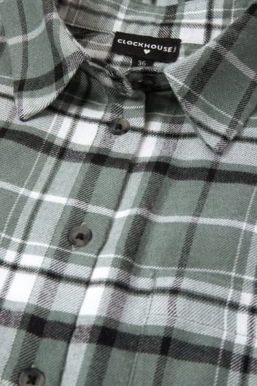 Damen - CLOCKHOUSE - Flanellbluse - kariert - grün