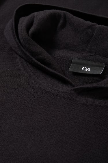 Uomo - Maglione con cappuccio - nero