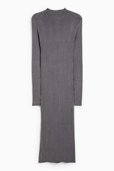 Damen - Kleid mit Cut-Out - grau