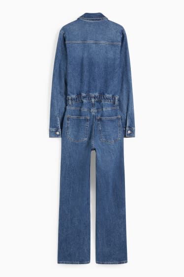 Tieners & jongvolwassenen - CLOCKHOUSE - denim jumpsuit - jeansblauw