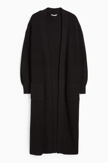 Damen - CLOCKHOUSE - Lange Strickjacke - schwarz