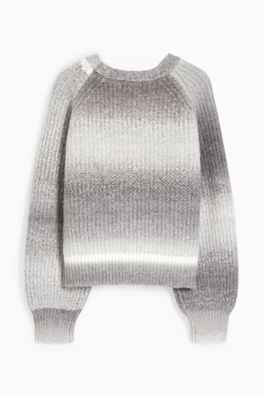 Damen - Strickjacke - grau