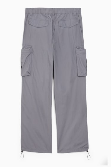 Home - Pantalons cargo - relaxed fit - gris fosc