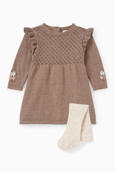 Babys - Baby-Outfit - 2 teilig - braun