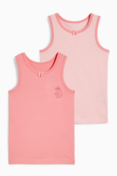 Kinder - Multipack 2er - Singlet - rosa