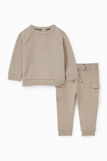 Bébés garçons - Ensemble bébé - 2 pièces - taupe