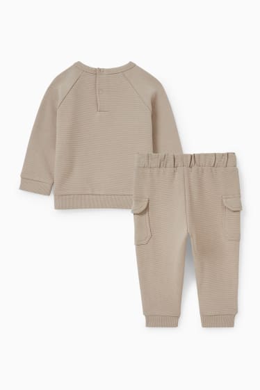 Bébés - Ensemble bébé - 2 pièces - taupe