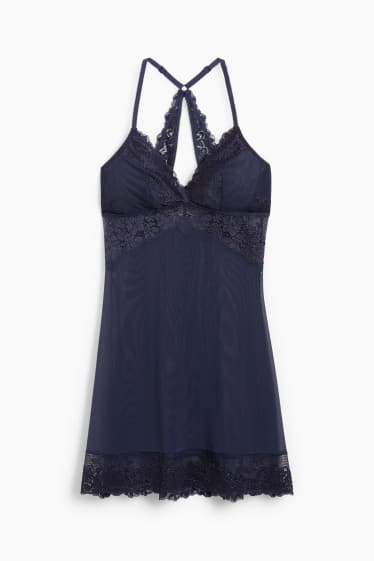 Women - Chemise - dark blue