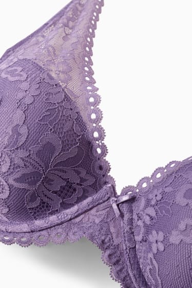 Femmes - Soutien-gorge à armature - ampliforme - violet clair