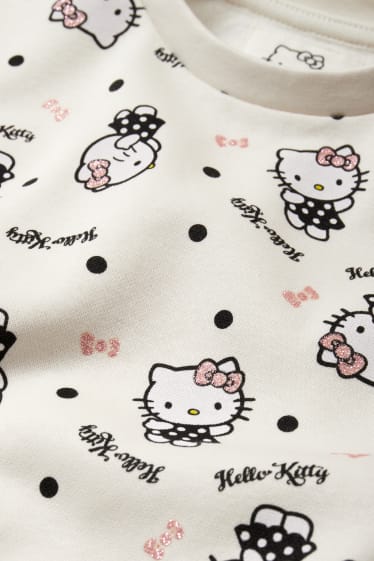 Enfants - Hello Kitty - sweat-shirt - blanc crème