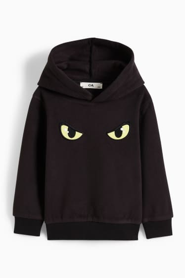 Enfants - Sweat à capuche en polaire - noir