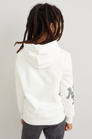 Kinder Buben - Hoodie - schneeweiß